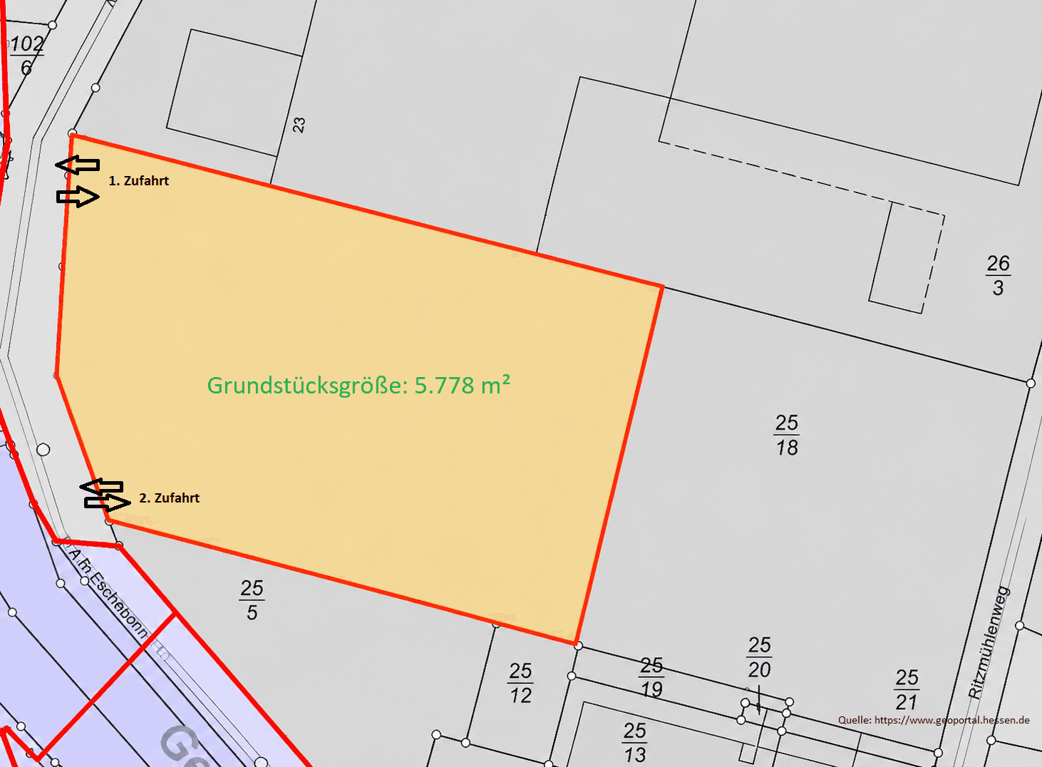 Predaj pozemku 5.778 m², Am Eschenbornrasen 25, Witzenhausen, Hesensko Predaj pozemku 5.778 m², Am Eschenbornrasen 25, Witzenhausen, Hesensko