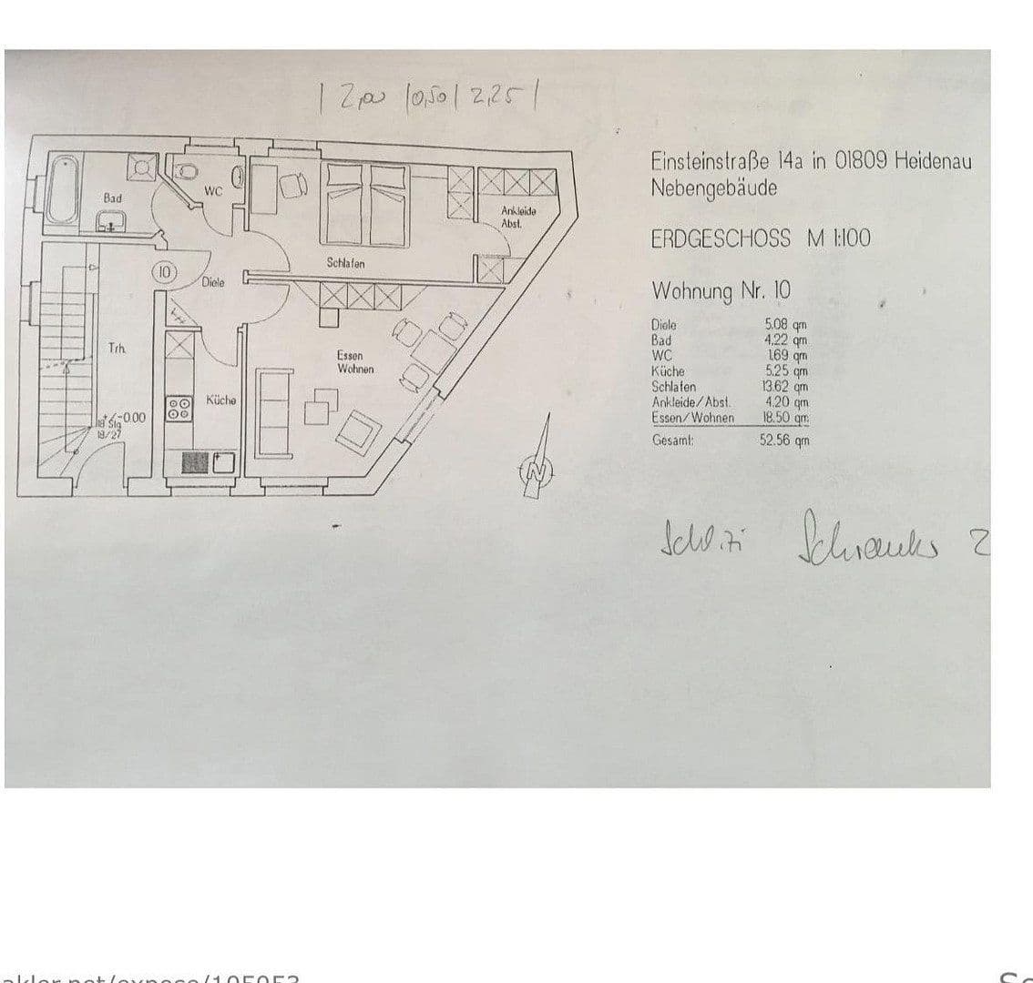 Prenájom bytu 2-izbový 53 m², Einsteinstr 15, Heidenau, Sasko Prenájom bytu 2-izbový 53 m², Einsteinstr 15, Heidenau, Sasko