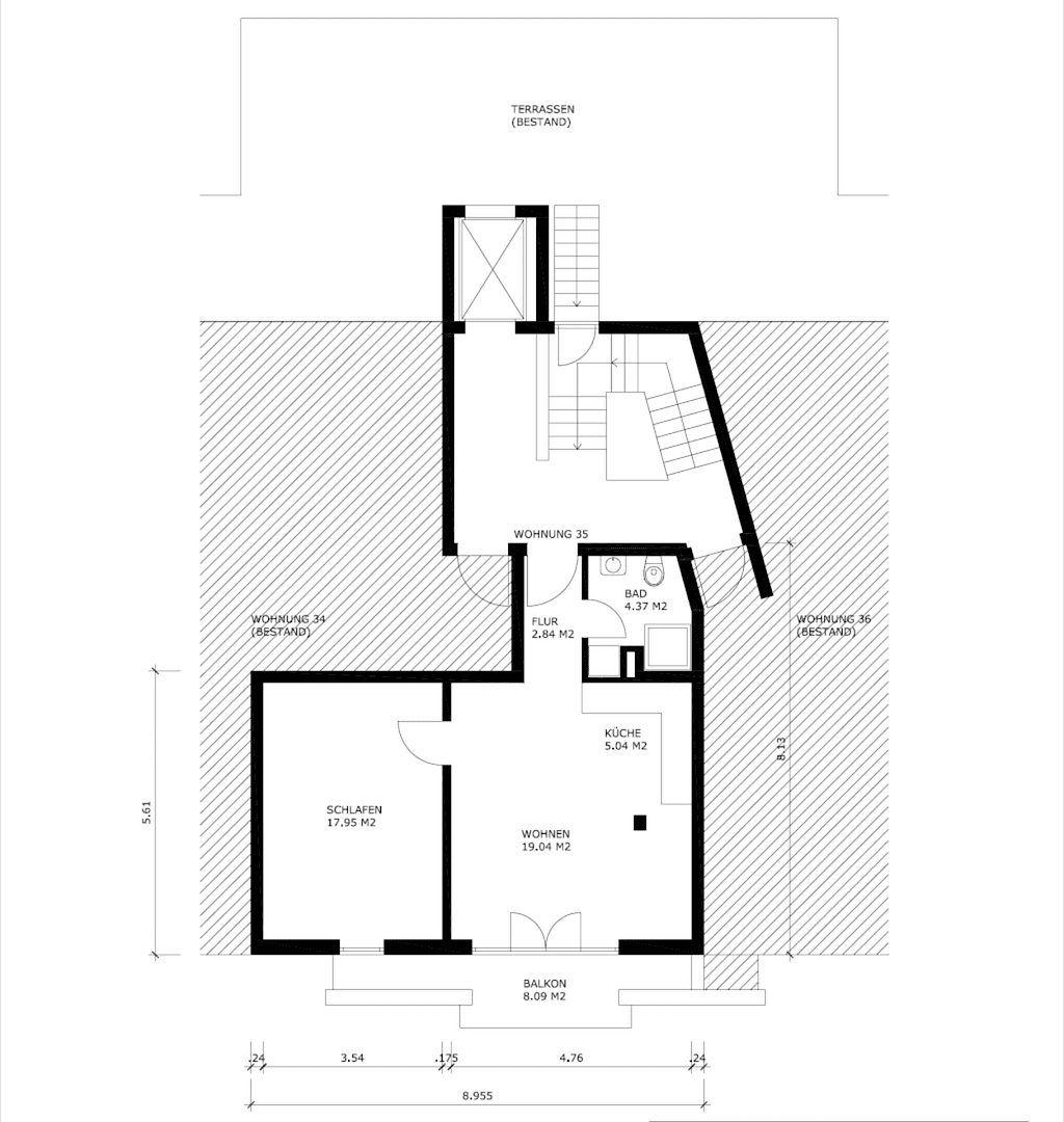 Prenájom bytu 1-izbový 53 m², Wilhelm-Leuschner-Straße 47, Karlsruhe, Bádensko-Wurttembersko Prenájom bytu 1-izbový 53 m², Wilhelm-Leuschner-Straße 47, Karlsruhe, Bádensko-Wurttembersko