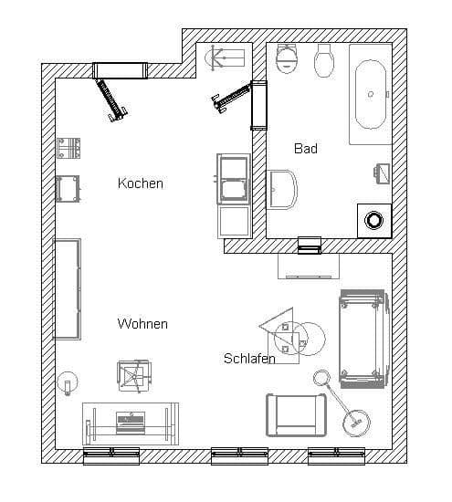 Prenájom bytu 1-izbový 35 m², Frauenberg 9, Krems, Dolné Rakúsko Prenájom bytu 1-izbový 35 m², Frauenberg 9, Krems, Dolné Rakúsko