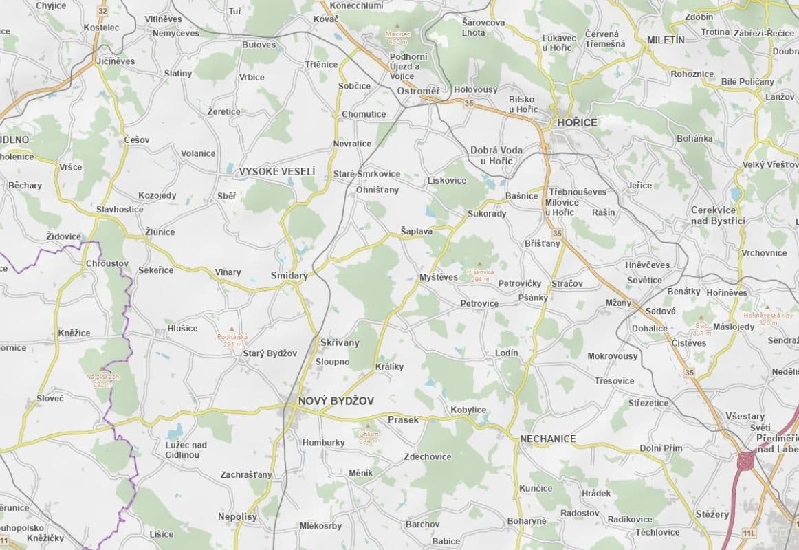 Predaj pozemku 2.282 m², Smidary, Královéhradecký kraj Predaj pozemku 2.282 m², Smidary, Královéhradecký kraj