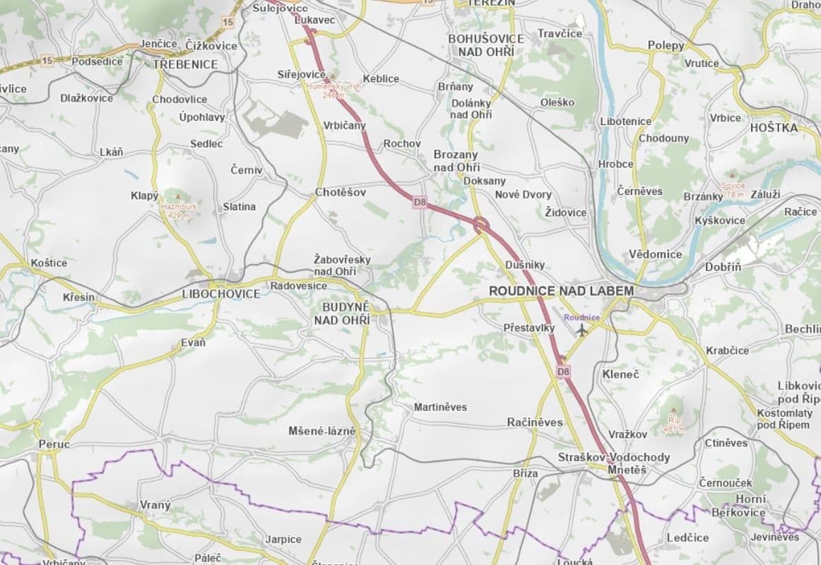 Predaj pozemku 3.696 m², Budyně nad Ohří, Ústecký kraj Predaj pozemku 3.696 m², Budyně nad Ohří, Ústecký kraj