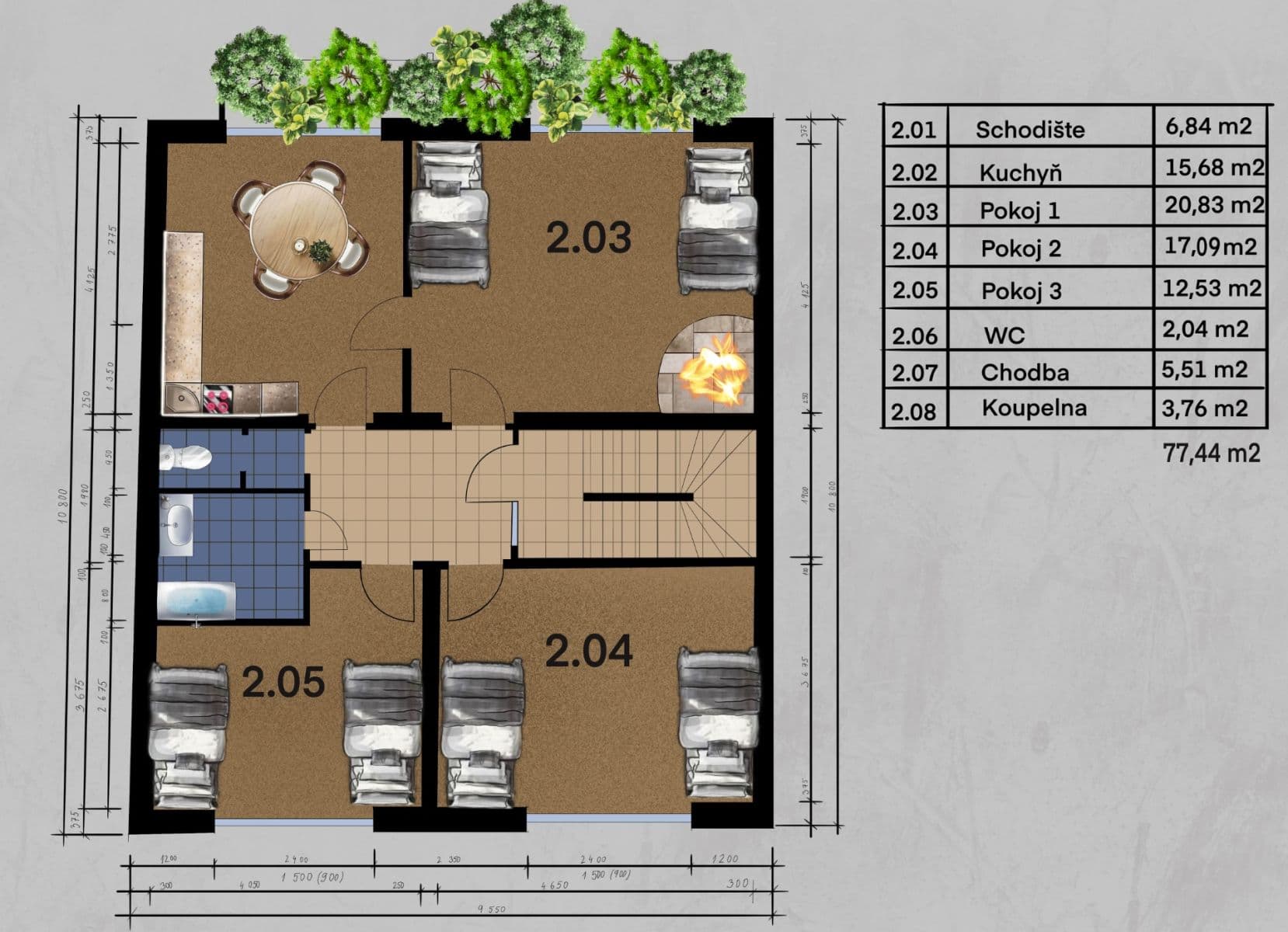 Prenájom bytu 3-izbový 78 m², Hudcova, Brno, Jihomoravský kraj Prenájom bytu 3-izbový 78 m², Hudcova, Brno, Jihomoravský kraj