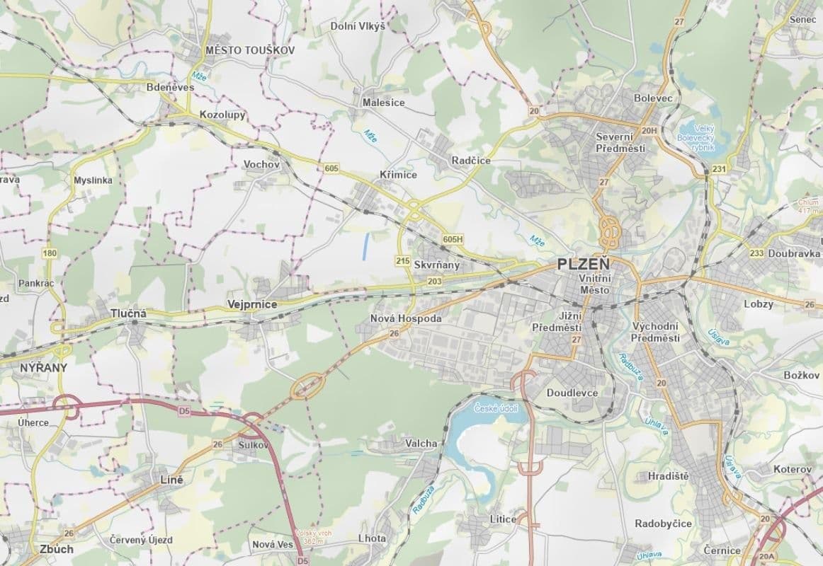 Predaj pozemku 4.073 m², Plzeň, Plzeňský kraj Predaj pozemku 4.073 m², Plzeň, Plzeňský kraj