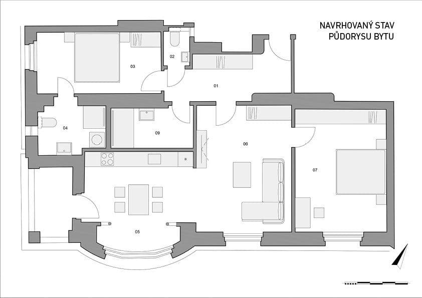 Predaj bytu 3-izbový 99 m², Na Václavce, Praha, Praha Predaj bytu 3-izbový 99 m², Na Václavce, Praha, Praha