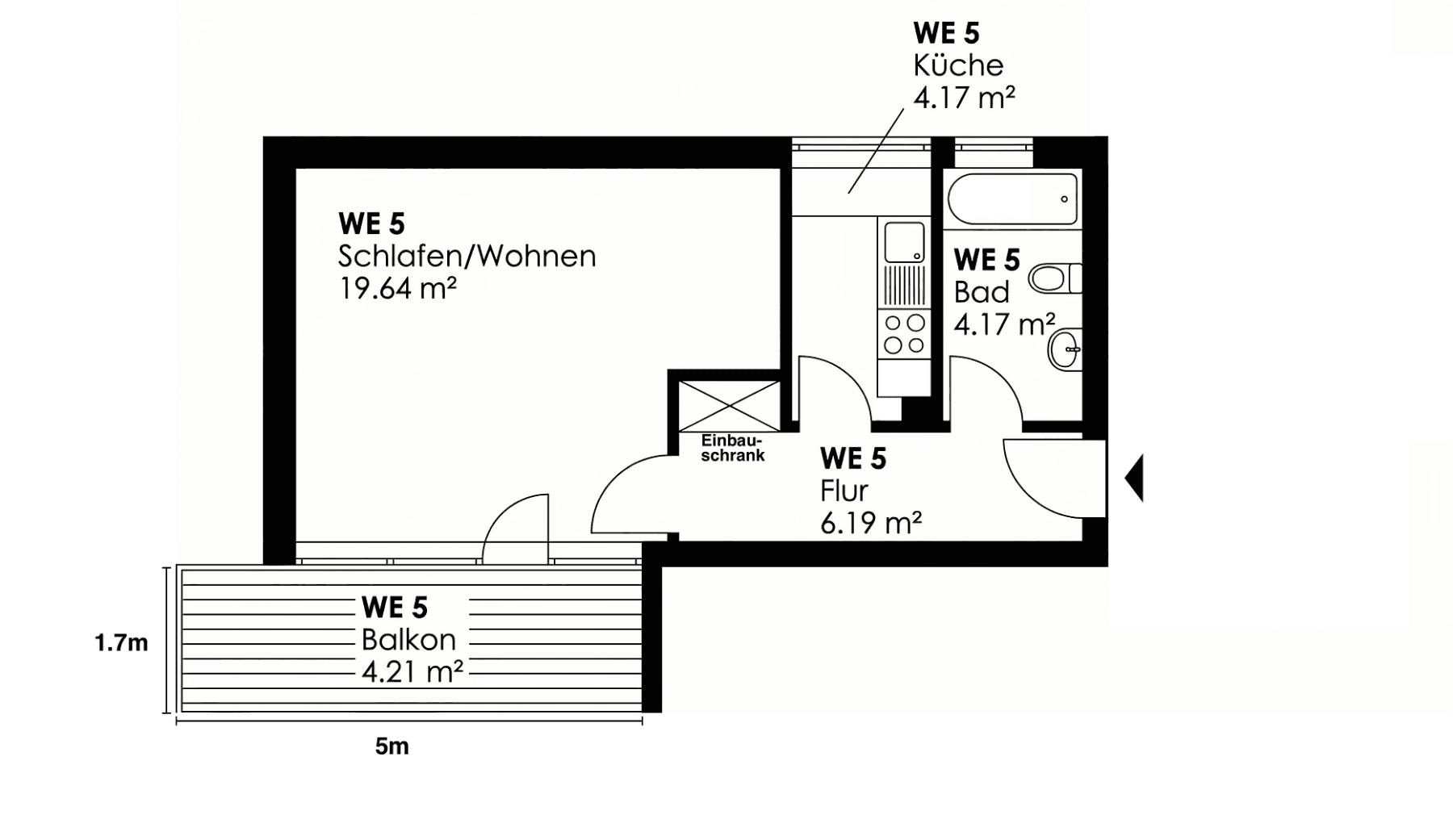 Predaj bytu 1-izbový 38 m², Regensburg, Bavorsko Predaj bytu 1-izbový 38 m², Regensburg, Bavorsko