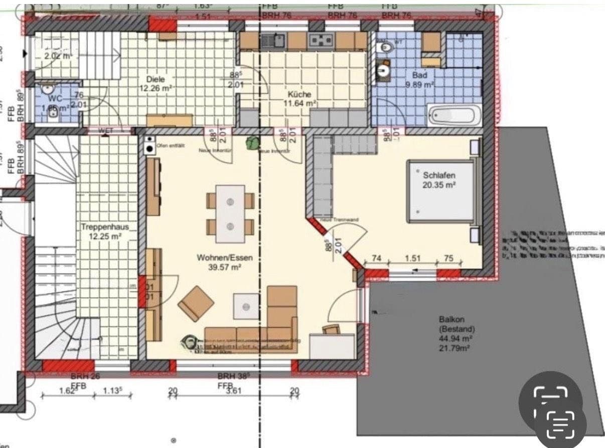 Prenájom bytu 2-izbový 119 m², Windsbach, Bavorsko Prenájom bytu 2-izbový 119 m², Windsbach, Bavorsko