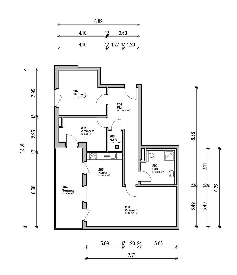 Predaj bytu 3-izbový 95 m², Bremen, Brémy Predaj bytu 3-izbový 95 m², Bremen, Brémy