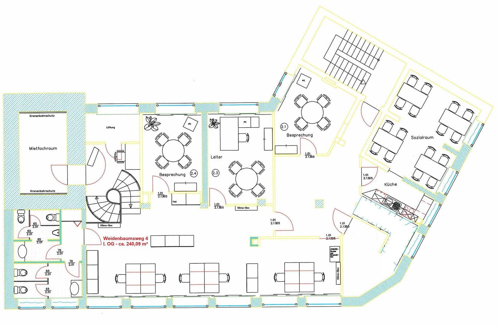 Prenájom kancelárie 595 m², Weidenbaumsweg 4, Hamburg, Hamburg Prenájom kancelárie 595 m², Weidenbaumsweg 4, Hamburg, Hamburg
