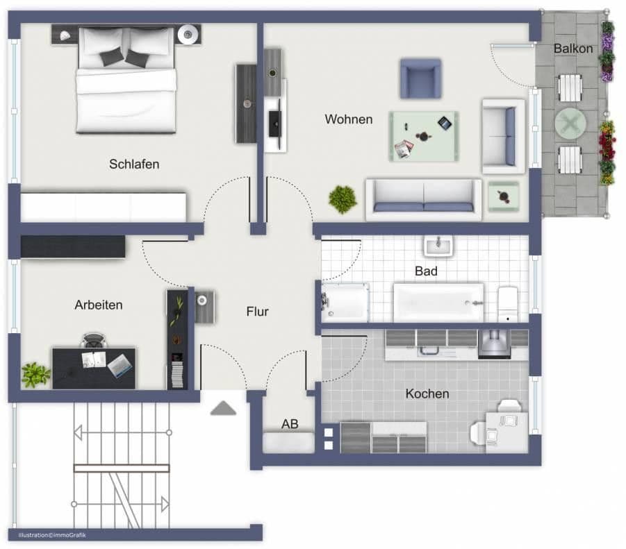 Prenájom bytu 3-izbový 71 m², Dr.-Doetsch-Str. 27, Euskirchen, Severné Porýnie - Westfálsko Prenájom bytu 3-izbový 71 m², Dr.-Doetsch-Str. 27, Euskirchen, Severné Porýnie - Westfálsko