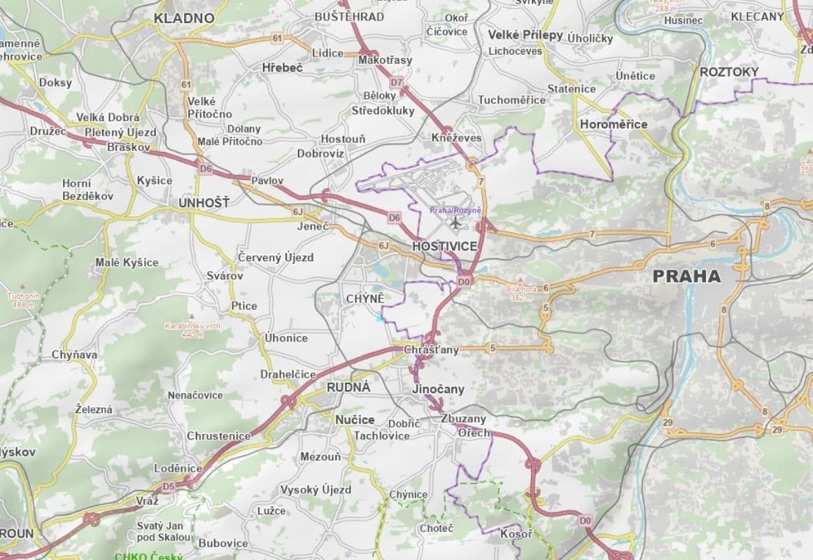 Predaj pozemku 12.658 m², Chrášťany, Středočeský kraj Predaj pozemku 12.658 m², Chrášťany, Středočeský kraj
