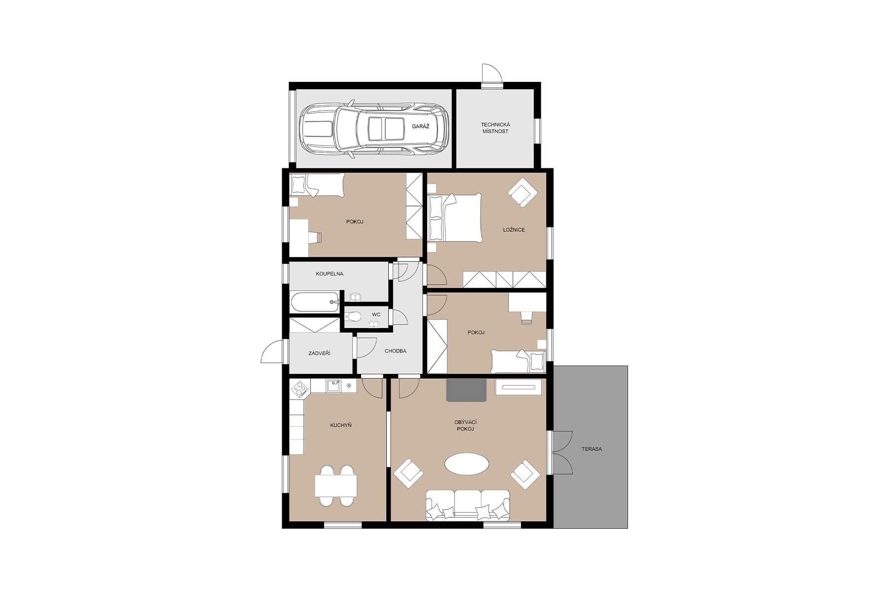 Predaj domu 130 m², pozemok 1.819 m², Kácov, Středočeský kraj Predaj domu 130 m², pozemok 1.819 m², Kácov, Středočeský kraj