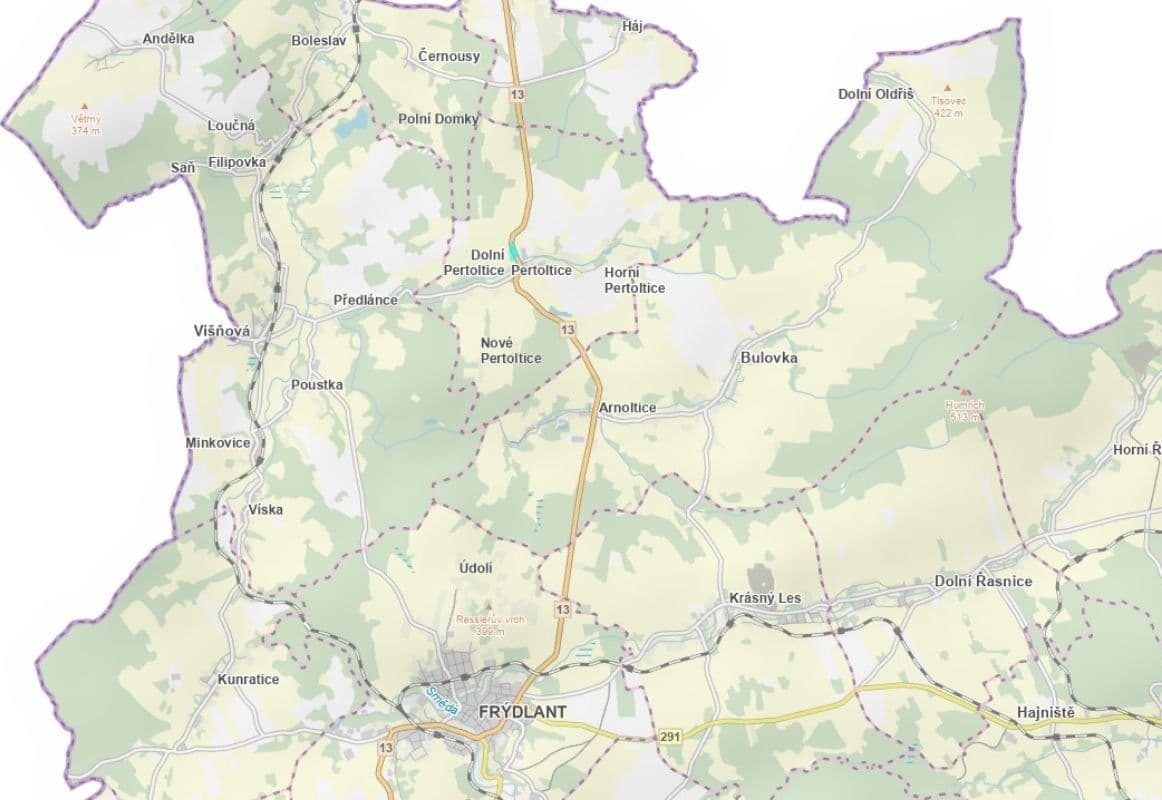 Predaj pozemku 21.724 m², Pertoltice, Liberecký kraj Predaj pozemku 21.724 m², Pertoltice, Liberecký kraj