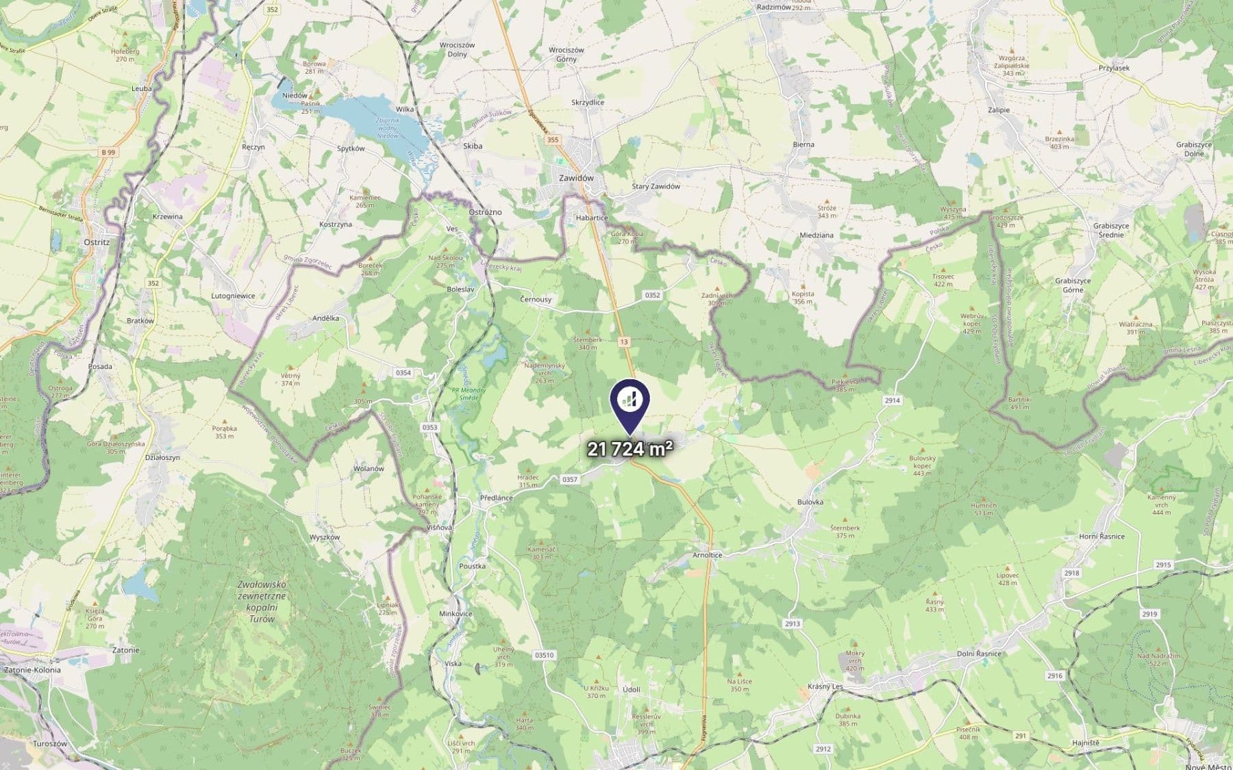 Predaj pozemku 21.724 m², Pertoltice, Liberecký kraj Predaj pozemku 21.724 m², Pertoltice, Liberecký kraj