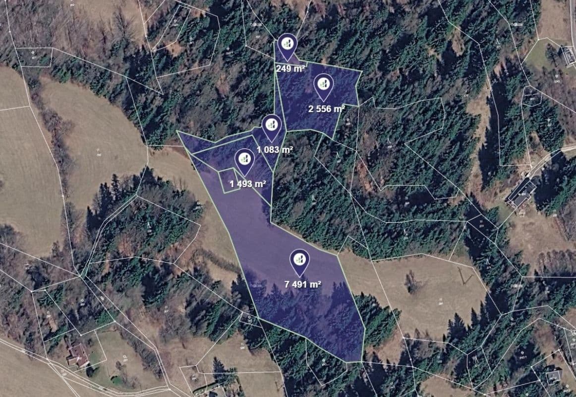 Predaj pozemku 12.872 m², Smržovka, Liberecký kraj Predaj pozemku 12.872 m², Smržovka, Liberecký kraj