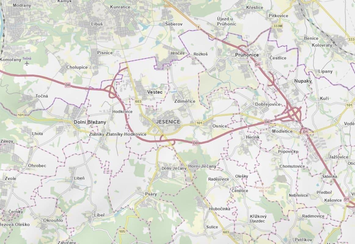 Predaj pozemku 3.413 m², Jesenice, Středočeský kraj Predaj pozemku 3.413 m², Jesenice, Středočeský kraj