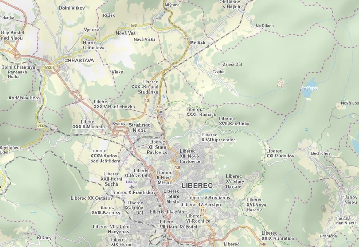 Predaj pozemku 6.223 m², Liberec, Liberecký kraj Predaj pozemku 6.223 m², Liberec, Liberecký kraj