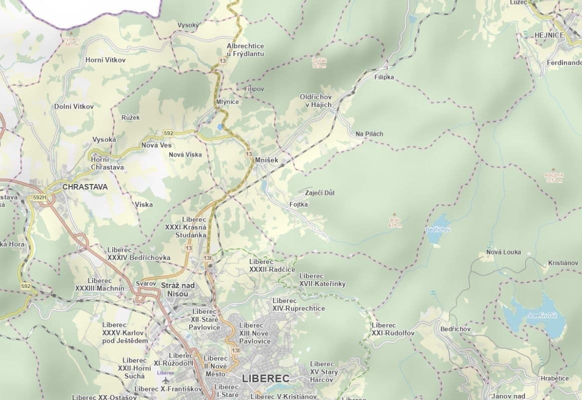 Predaj pozemku 20.300 m², Mníšek, Liberecký kraj Predaj pozemku 20.300 m², Mníšek, Liberecký kraj