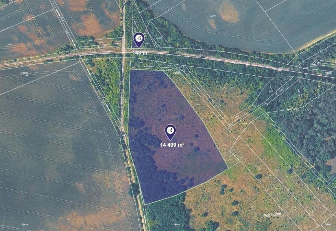 Predaj pozemku 14.642 m², Postřižín, Středočeský kraj Predaj pozemku 14.642 m², Postřižín, Středočeský kraj