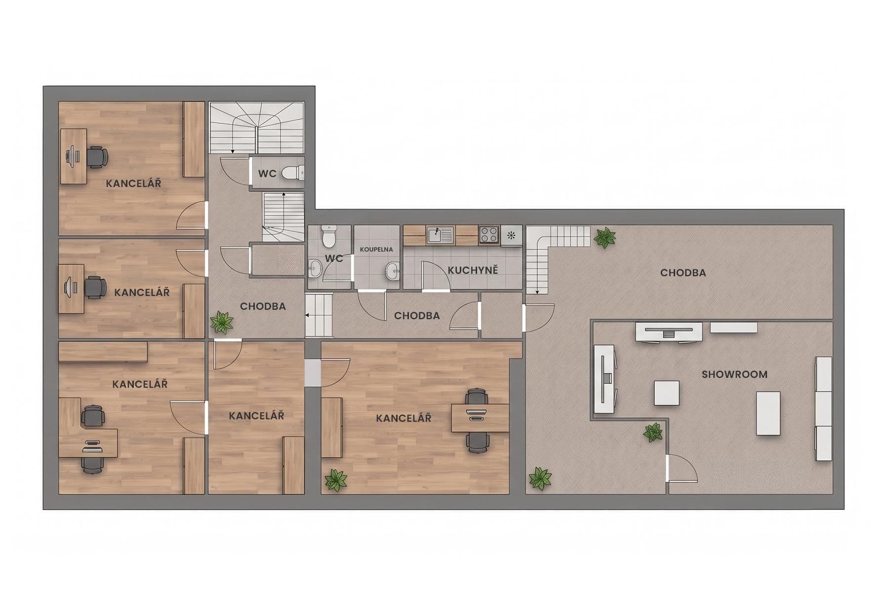 Predaj kancelárie 250 m², Bohnická, Praha, Praha Predaj kancelárie 250 m², Bohnická, Praha, Praha
