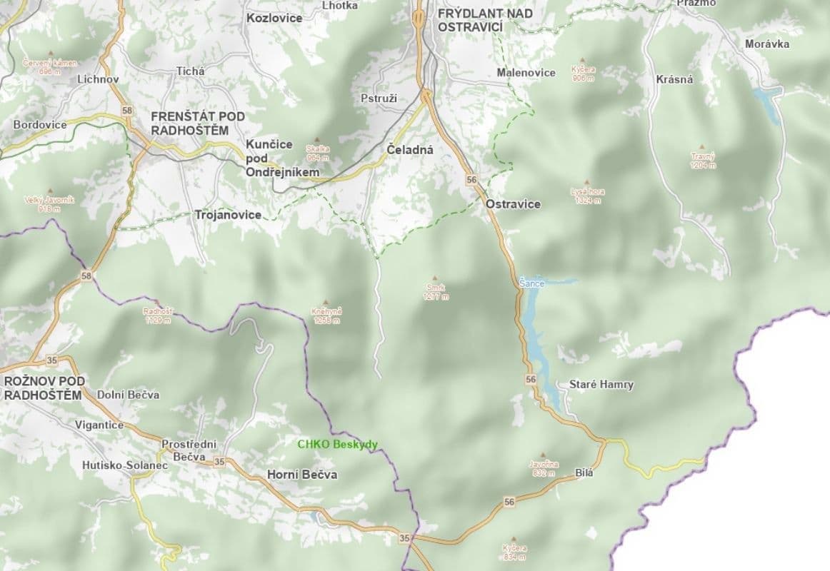 Predaj pozemku 5.136 m², Staré Hamry, Moravskoslezský kraj Predaj pozemku 5.136 m², Staré Hamry, Moravskoslezský kraj
