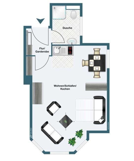 Prenájom bytu 1-izbový 32 m², Hofmannstraße 11a, Erlangen, Bavorsko Prenájom bytu 1-izbový 32 m², Hofmannstraße 11a, Erlangen, Bavorsko