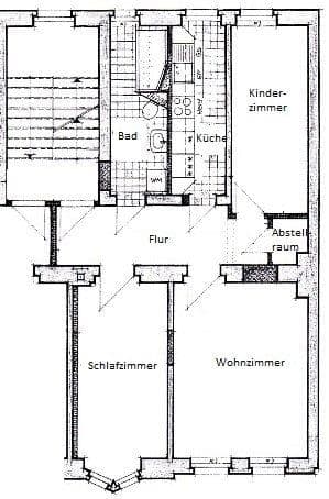 Predaj bytu 3-izbový 64 m², Erfurt, Durínsko Predaj bytu 3-izbový 64 m², Erfurt, Durínsko