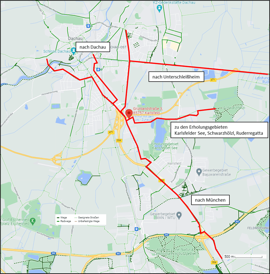 Prenájom bytu 1-izbový 36 m², Grünlandstr. 3a, Karlsfeld, Bavorsko Prenájom bytu 1-izbový 36 m², Grünlandstr. 3a, Karlsfeld, Bavorsko