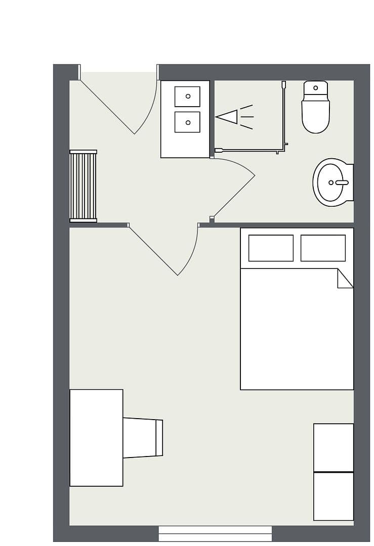 Prenájom bytu 1-izbový 20 m², Stöckener Str. 173, Hannover, Dolné Sasko Prenájom bytu 1-izbový 20 m², Stöckener Str. 173, Hannover, Dolné Sasko
