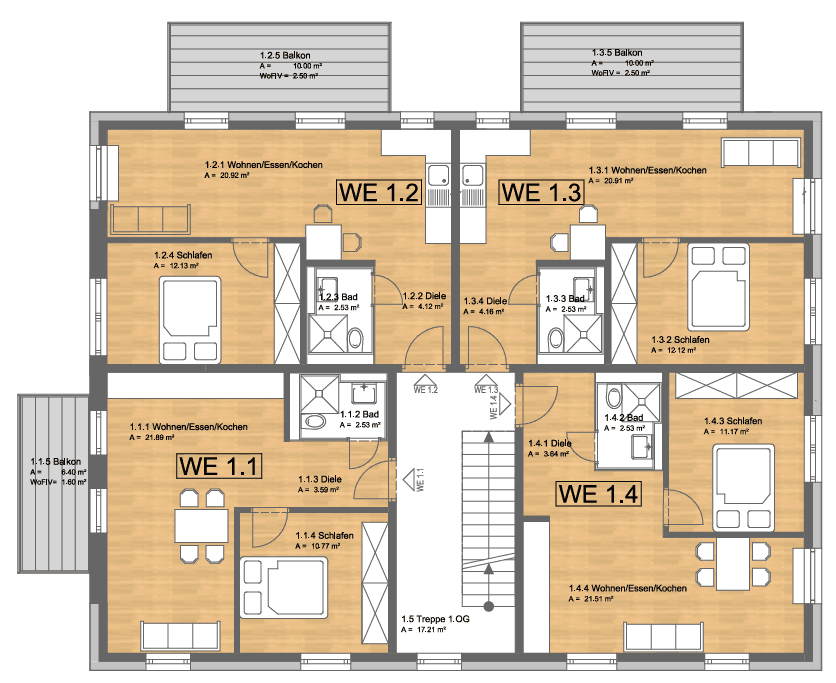 Predaj bytu 2-izbový 40 m², Nürnberg, Bavorsko Predaj bytu 2-izbový 40 m², Nürnberg, Bavorsko