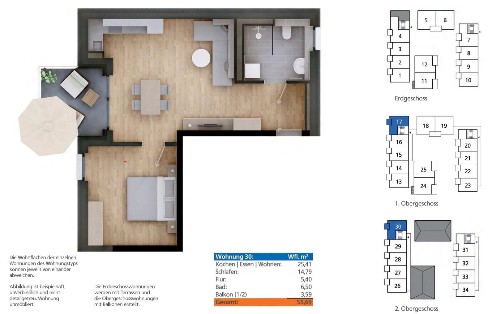 Prenájom bytu 2-izbový 55 m², Landau an der Isar, Bavorsko Prenájom bytu 2-izbový 55 m², Landau an der Isar, Bavorsko