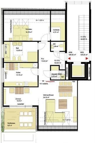 Predaj bytu 3-izbový 126 m², Bielefeld-Brake, Severné Porýnie - Westfálsko Predaj bytu 3-izbový 126 m², Bielefeld-Brake, Severné Porýnie - Westfálsko