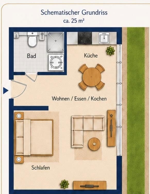 Predaj bytu 1-izbový 25 m², Großenbrode, Šlezvicko-Holštajnsko Predaj bytu 1-izbový 25 m², Großenbrode, Šlezvicko-Holštajnsko