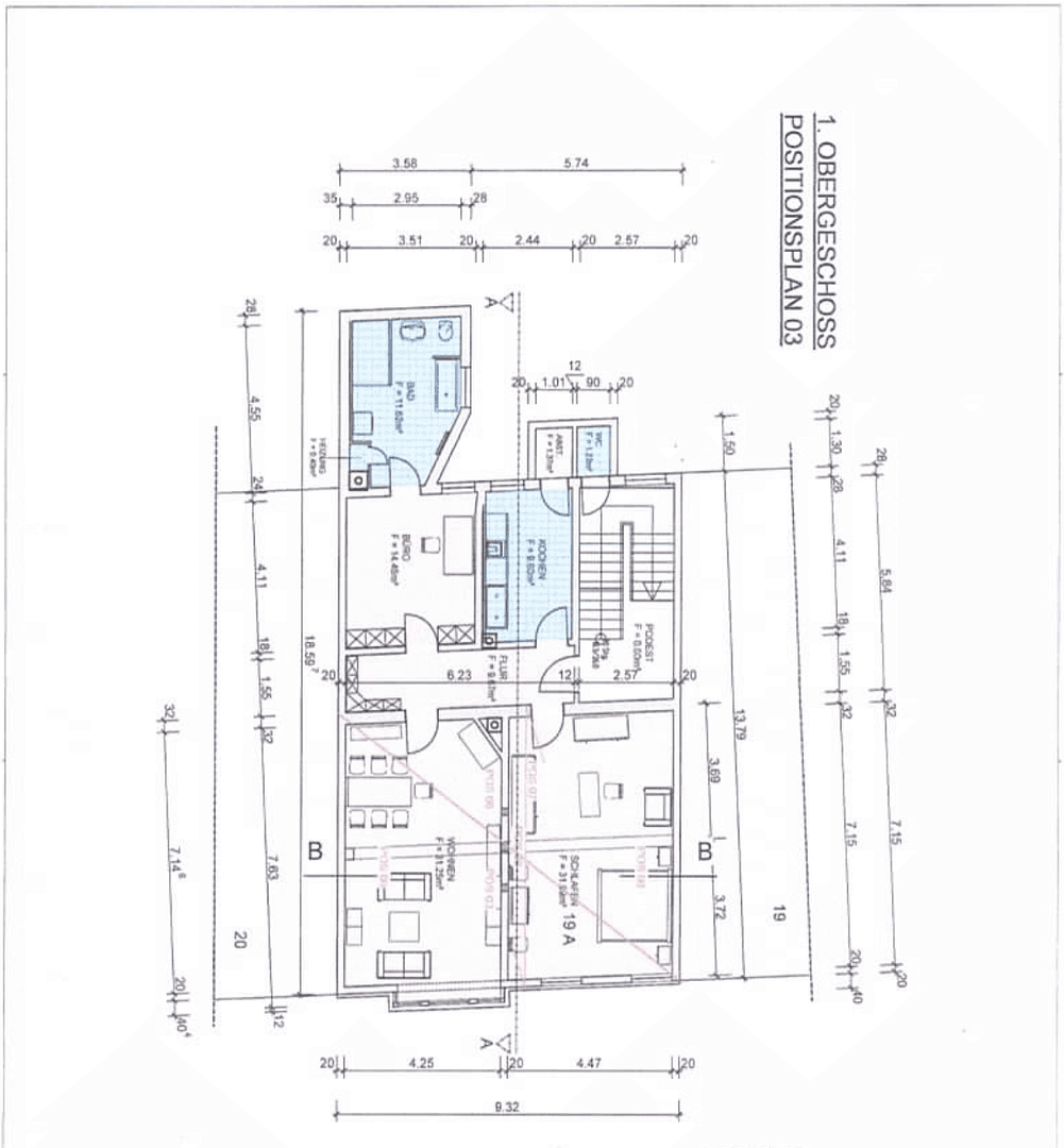 Prenájom bytu 3-izbový 111 m², Goslar, Dolné Sasko Prenájom bytu 3-izbový 111 m², Goslar, Dolné Sasko