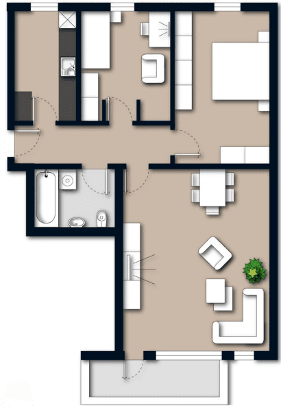 Predaj bytu 3-izbový 73 m², Stolzenauer Str. 22, Bremen, Brémy Predaj bytu 3-izbový 73 m², Stolzenauer Str. 22, Bremen, Brémy