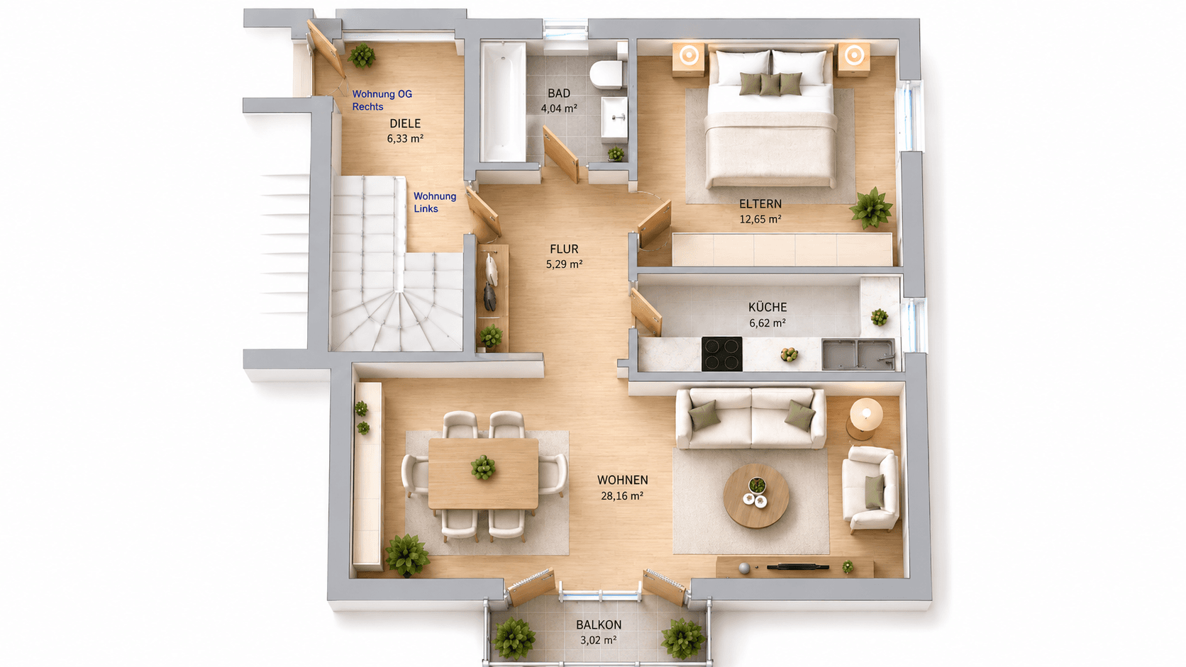 Prenájom bytu 2-izbový 59 m², Marommer Stieg 1, Norderstedt, Šlezvicko-Holštajnsko Prenájom bytu 2-izbový 59 m², Marommer Stieg 1, Norderstedt, Šlezvicko-Holštajnsko