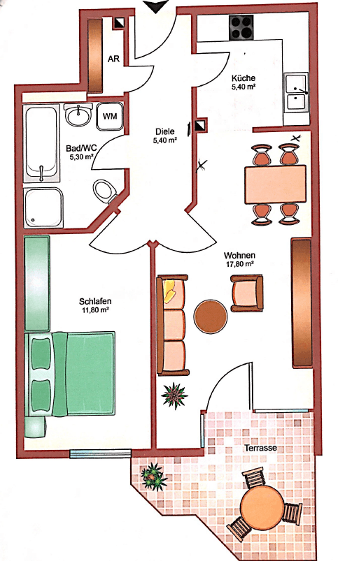 Predaj bytu 2-izbový 51 m², Nürnberg, Bavorsko Predaj bytu 2-izbový 51 m², Nürnberg, Bavorsko