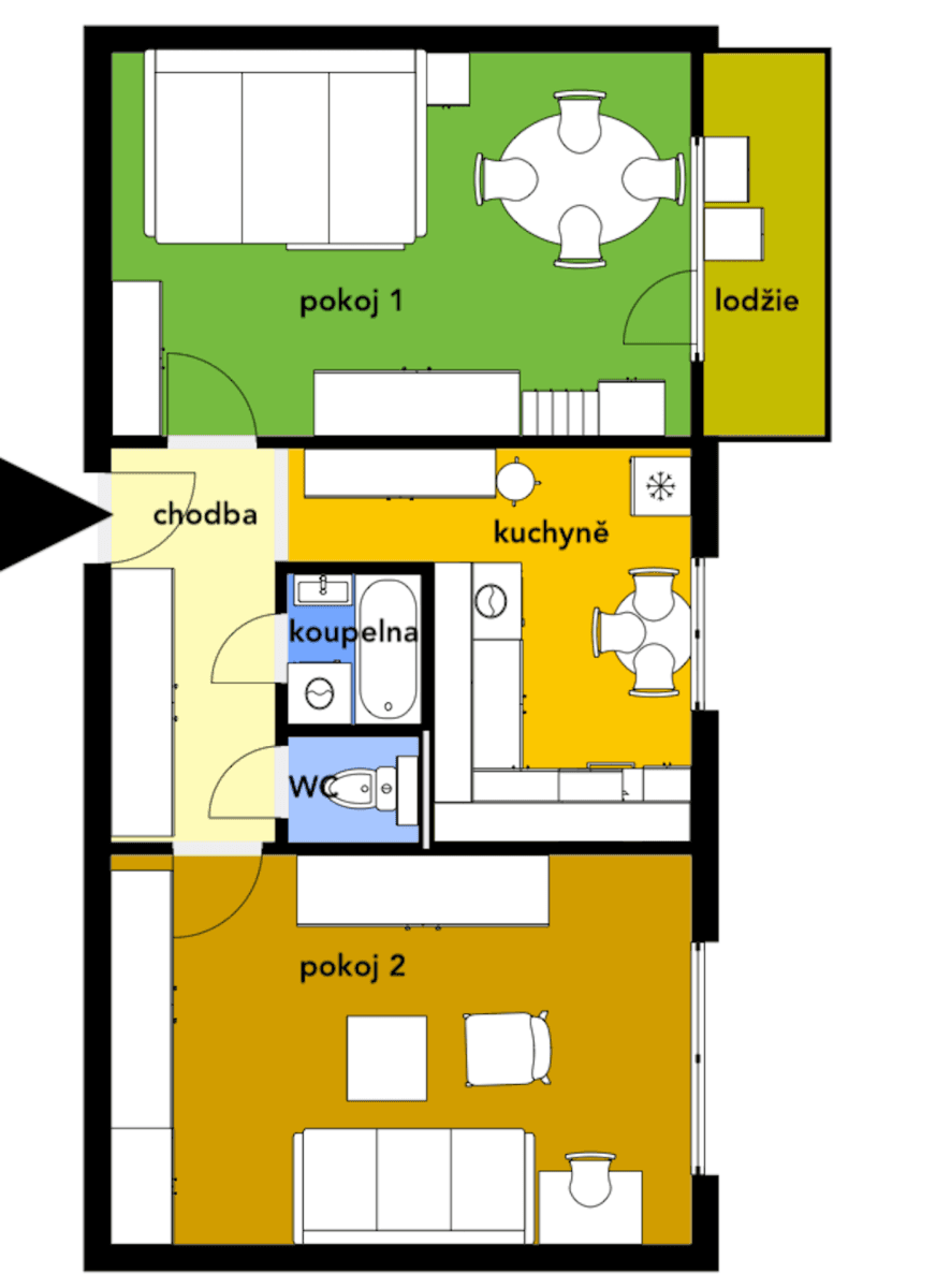 Prenájom bytu 2-izbový 54 m², Souběžná, Brno, Jihomoravský kraj Prenájom bytu 2-izbový 54 m², Souběžná, Brno, Jihomoravský kraj