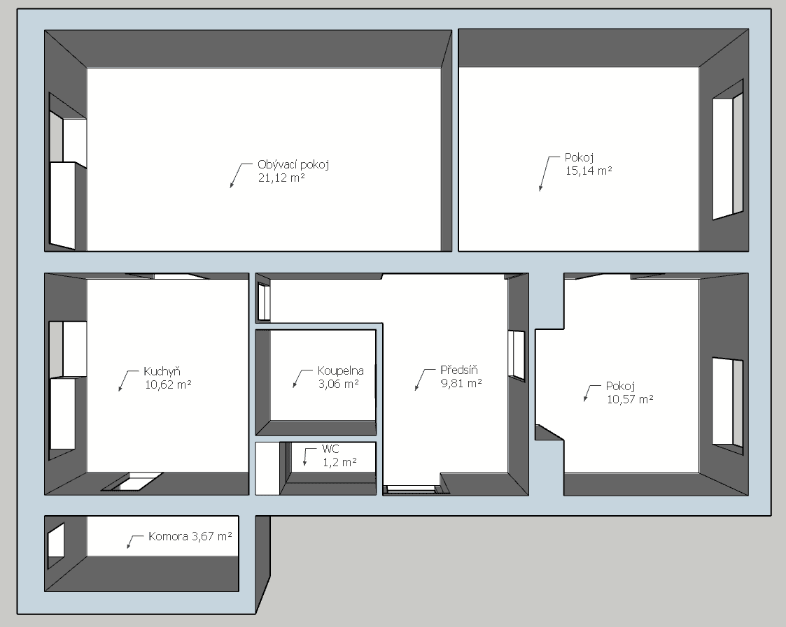 Prenájom bytu 3-izbový 75 m², Haklova, Hostivice, Středočeský kraj Prenájom bytu 3-izbový 75 m², Haklova, Hostivice, Středočeský kraj