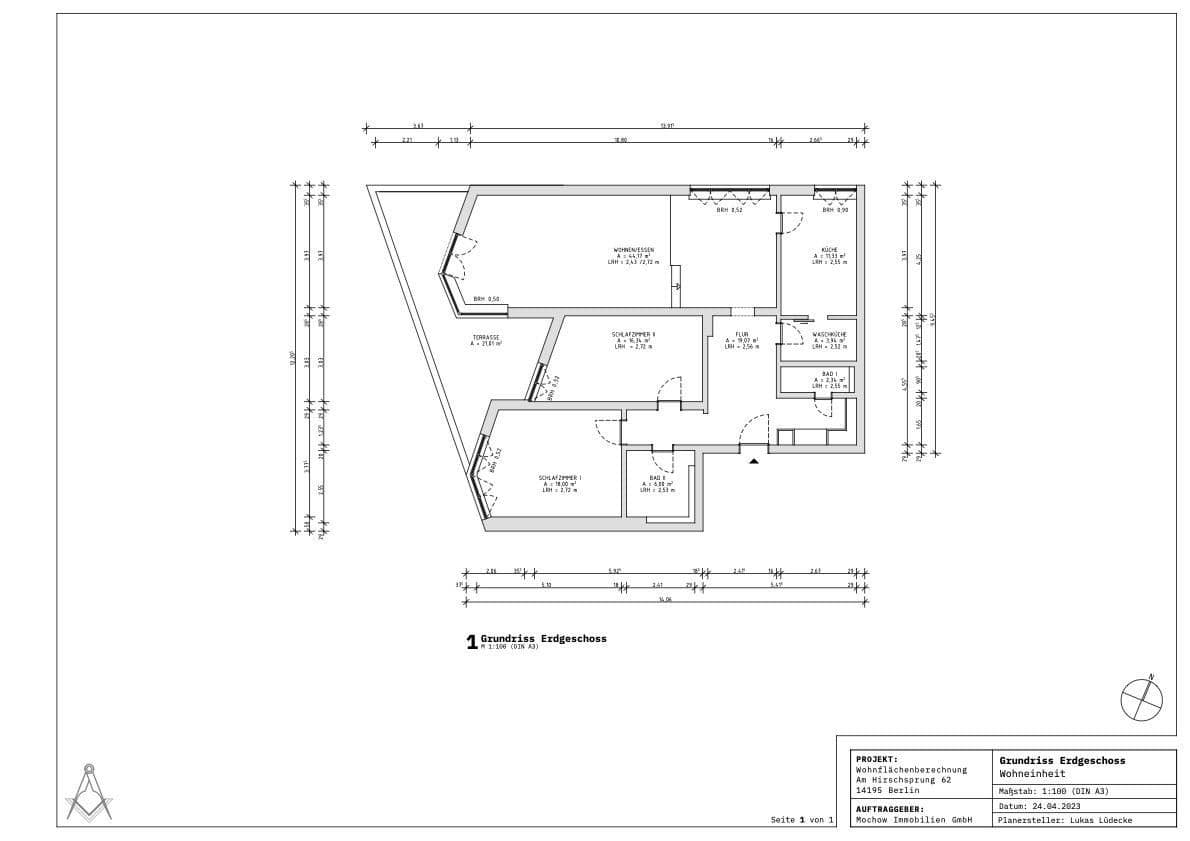 Predaj bytu 3-izbový 131 m², Am Hirschsprung 62, Berlin, Berlín Predaj bytu 3-izbový 131 m², Am Hirschsprung 62, Berlin, Berlín