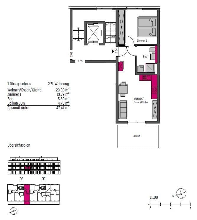 Prenájom bytu 2-izbový 48 m², Alte Leimengrube 3, Ladenburg, Bádensko-Wurttembersko Prenájom bytu 2-izbový 48 m², Alte Leimengrube 3, Ladenburg, Bádensko-Wurttembersko