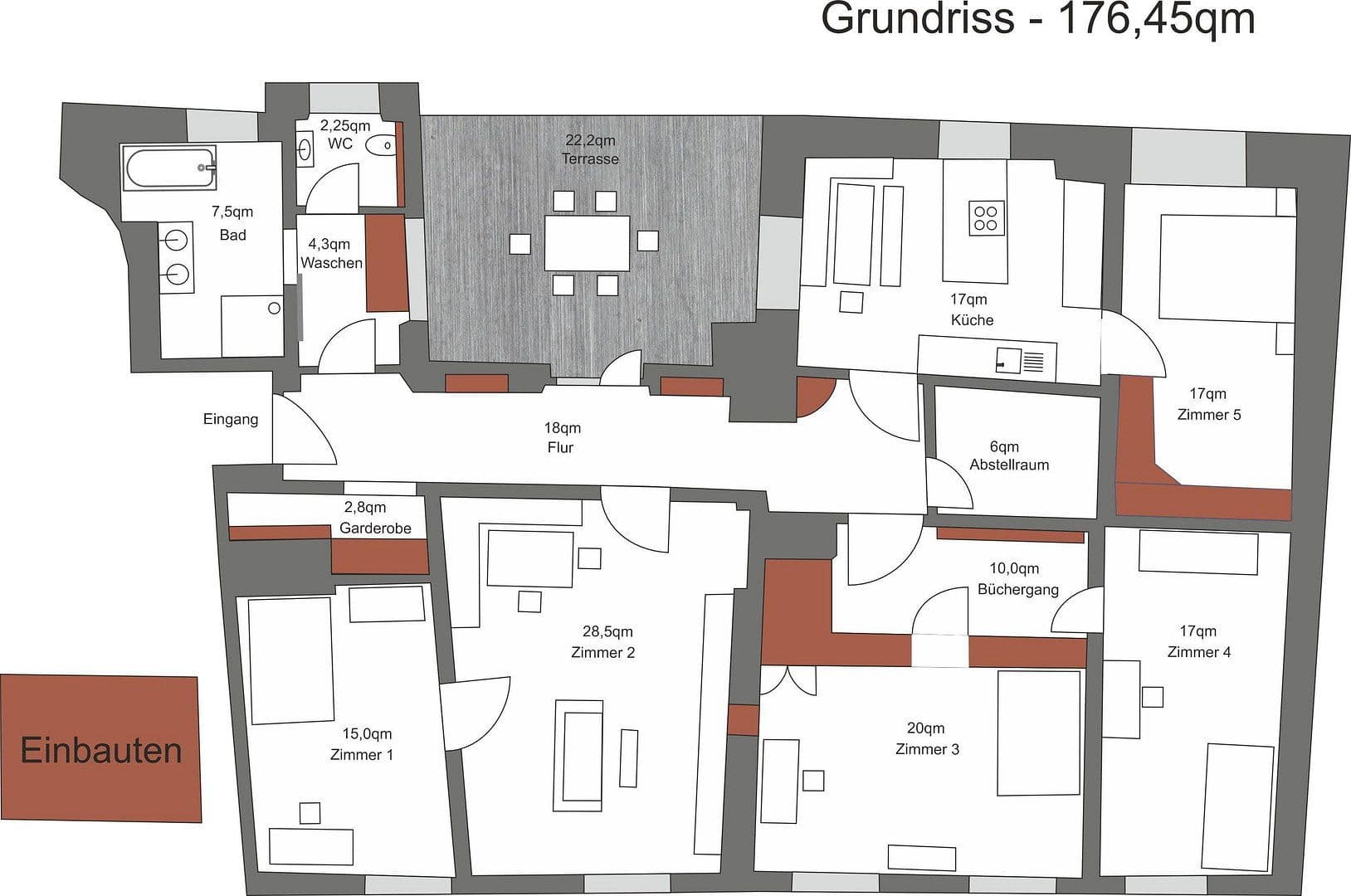 Prenájom bytu 5-izbový 176 m², Ansbach, Bavorsko Prenájom bytu 5-izbový 176 m², Ansbach, Bavorsko