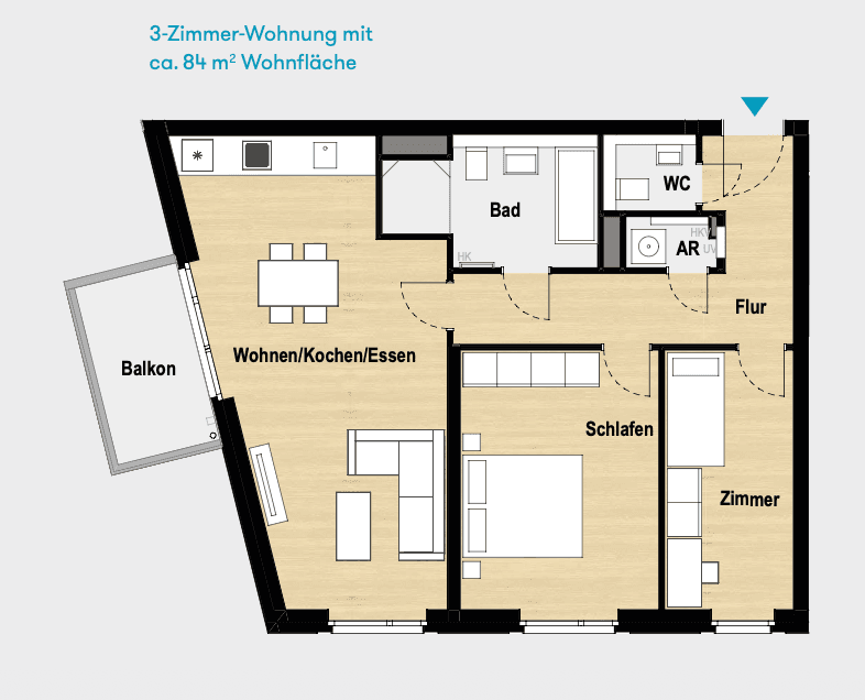 Prenájom bytu 3-izbový 84 m², Billhorner Kanalstraße 56, Hamburg, Hamburg Prenájom bytu 3-izbový 84 m², Billhorner Kanalstraße 56, Hamburg, Hamburg