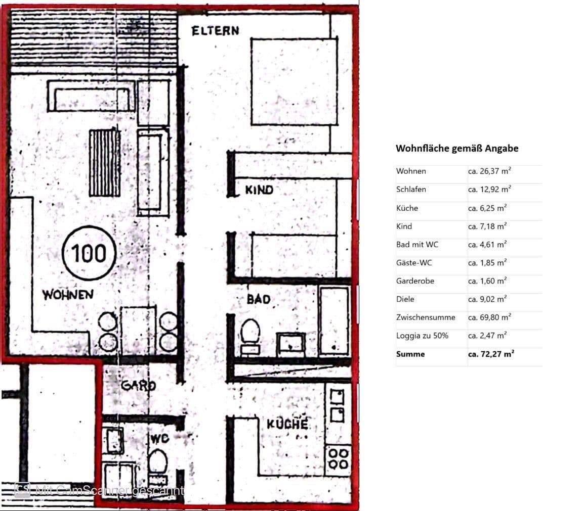 Predaj bytu 3-izbový 72 m², Liederbach am Taunus, Hesensko Predaj bytu 3-izbový 72 m², Liederbach am Taunus, Hesensko
