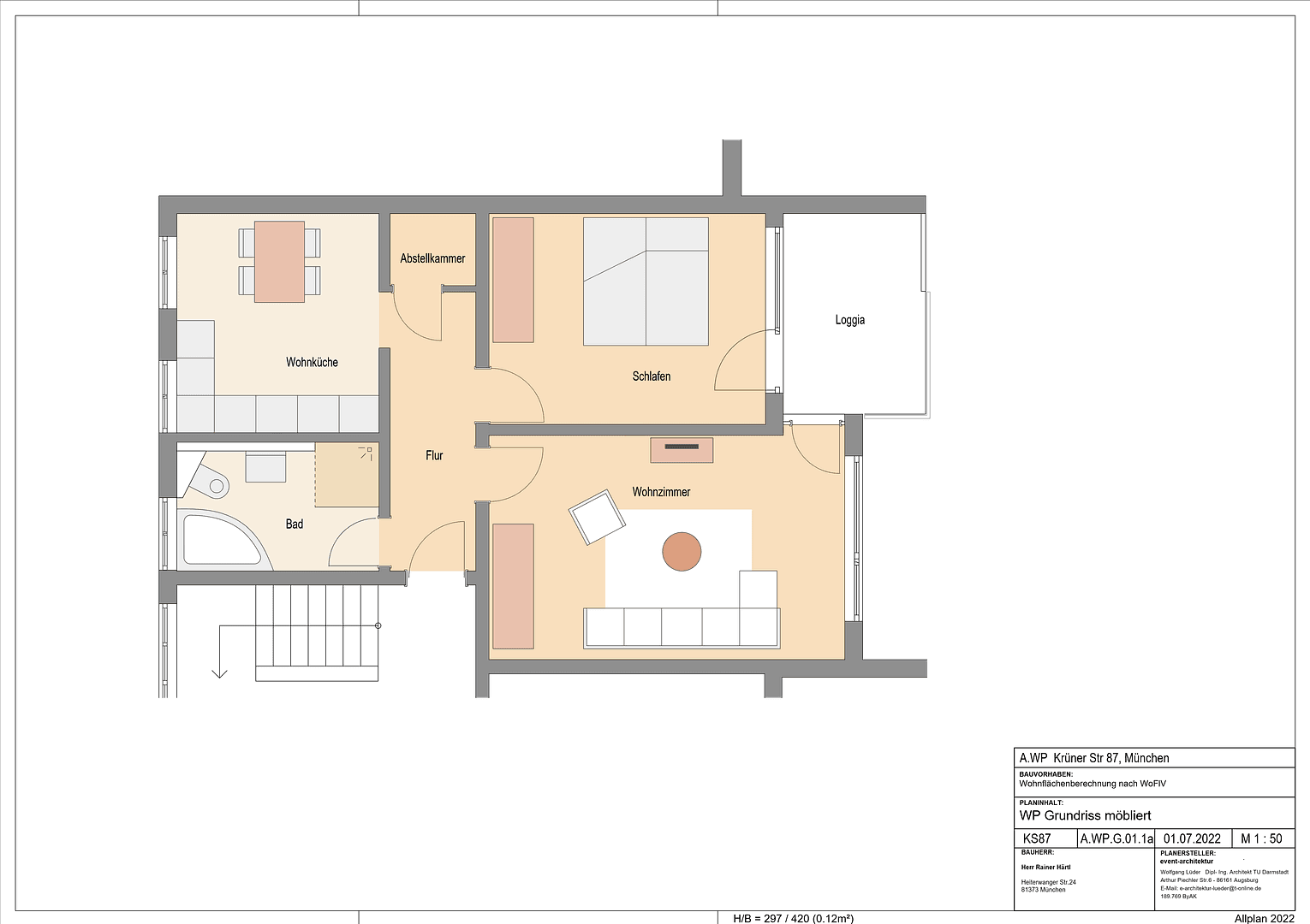 Prenájom bytu 2-izbový 65 m², München, Bavorsko Prenájom bytu 2-izbový 65 m², München, Bavorsko