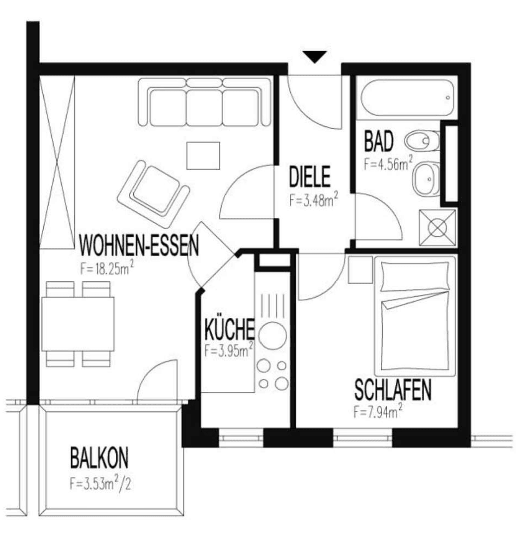 Prenájom bytu 2-izbový 40 m², Darmstadt, Hesensko Prenájom bytu 2-izbový 40 m², Darmstadt, Hesensko