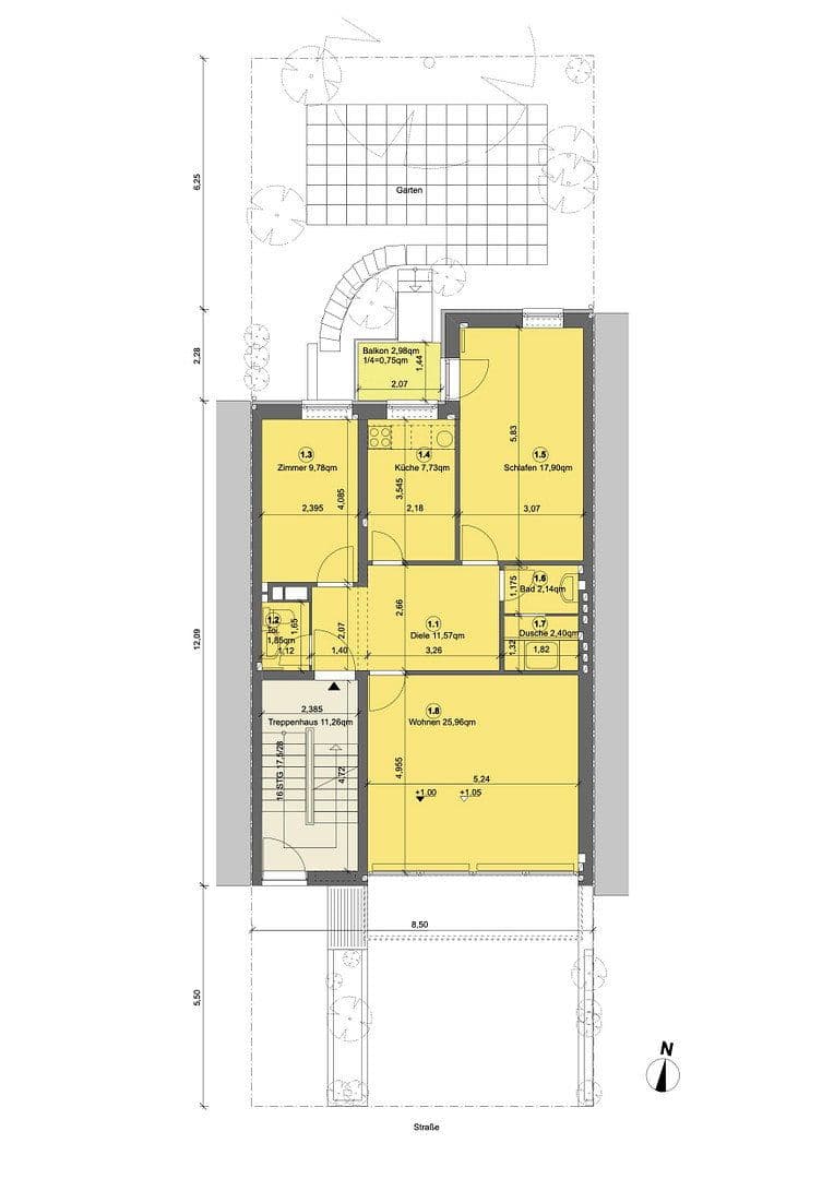Predaj bytu 3-izbový 80 m², Richterstraße 14, Hamburg, Hamburg Predaj bytu 3-izbový 80 m², Richterstraße 14, Hamburg, Hamburg