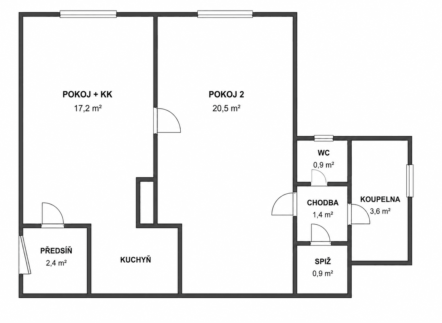 Predaj bytu 2-izbový 48 m², Černokostelecká, Říčany, Středočeský kraj Predaj bytu 2-izbový 48 m², Černokostelecká, Říčany, Středočeský kraj