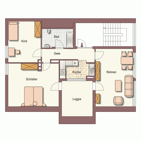 Prenájom bytu 3-izbový 73 m², Unter den Linden 0, Horn-Bad Meinberg, Severné Porýnie - Westfálsko Prenájom bytu 3-izbový 73 m², Unter den Linden 0, Horn-Bad Meinberg, Severné Porýnie - Westfálsko