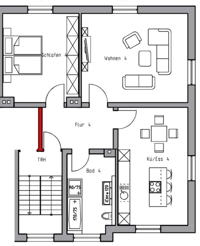 Prenájom bytu 2-izbový 90 m², Bismarckstr. 5, Grünberg, Hesensko Prenájom bytu 2-izbový 90 m², Bismarckstr. 5, Grünberg, Hesensko